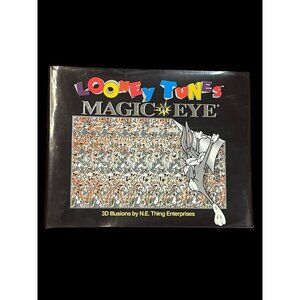 1995 Warner Bros Looney Tunes Bugs Bunny Magic Eye 3D Illusions Hardcover Book